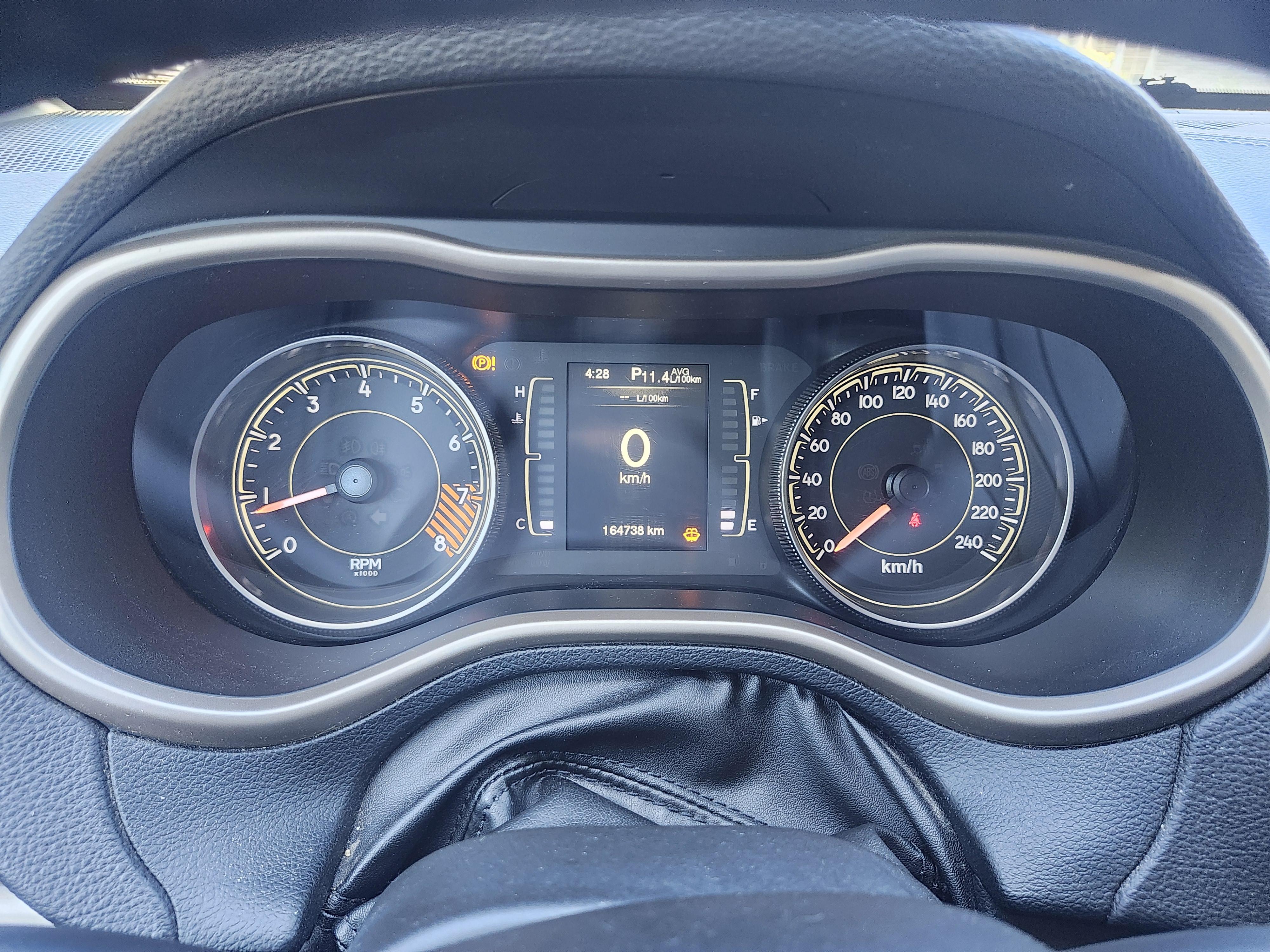 Tableau de bord et kilométrage