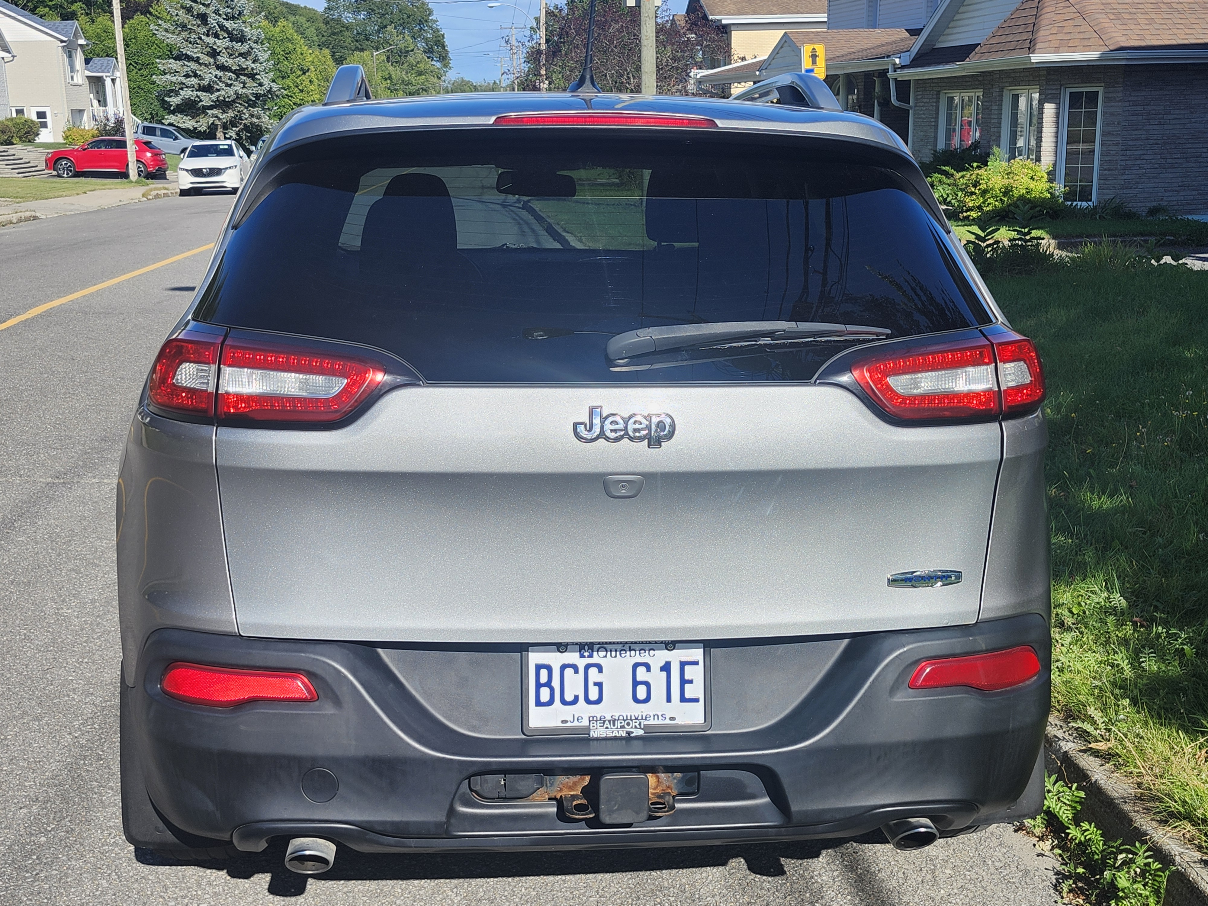 Vue arrière du Jeep